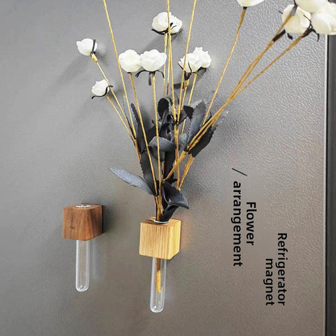 Fresh Flower Vase Fridge Magnet Decoration Magnetic Vase