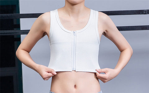 short chest binder for woman