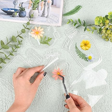 Handmade DIY Dried Flower Leaf Bookmarks Pack of 10